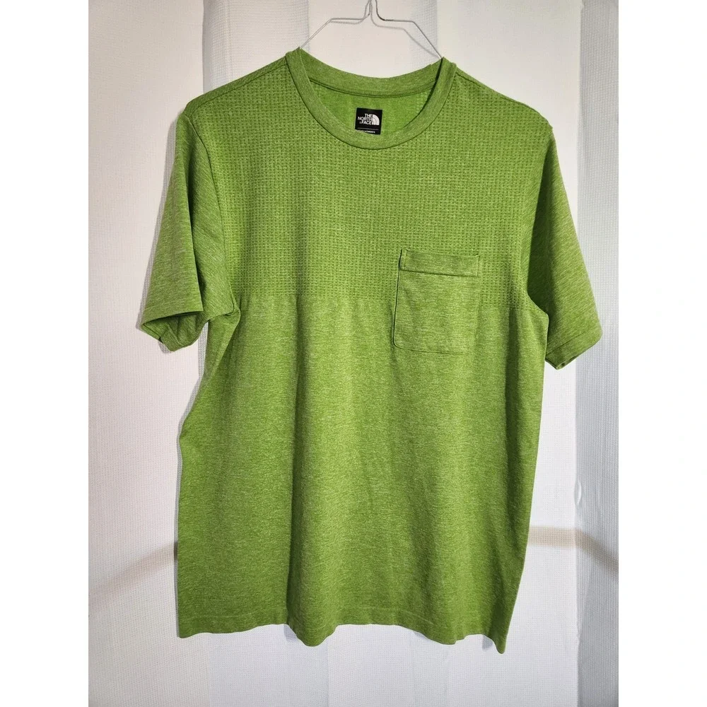 The North Face Engine Crew Green Performance TShirt Men's‎ Large